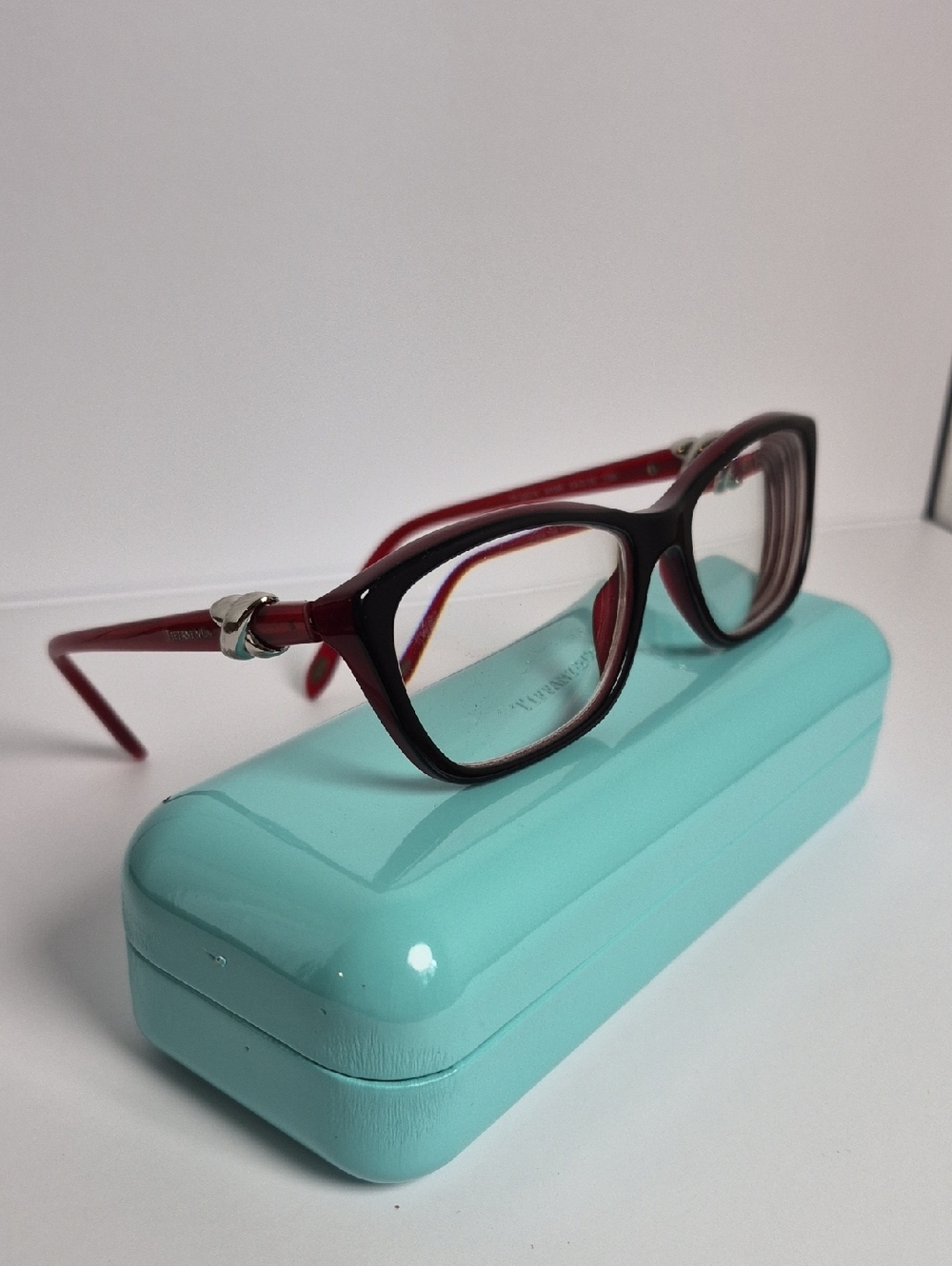 TIFFANY & CO TF2074 Eyeglass Frames Red/Black 54 16 135